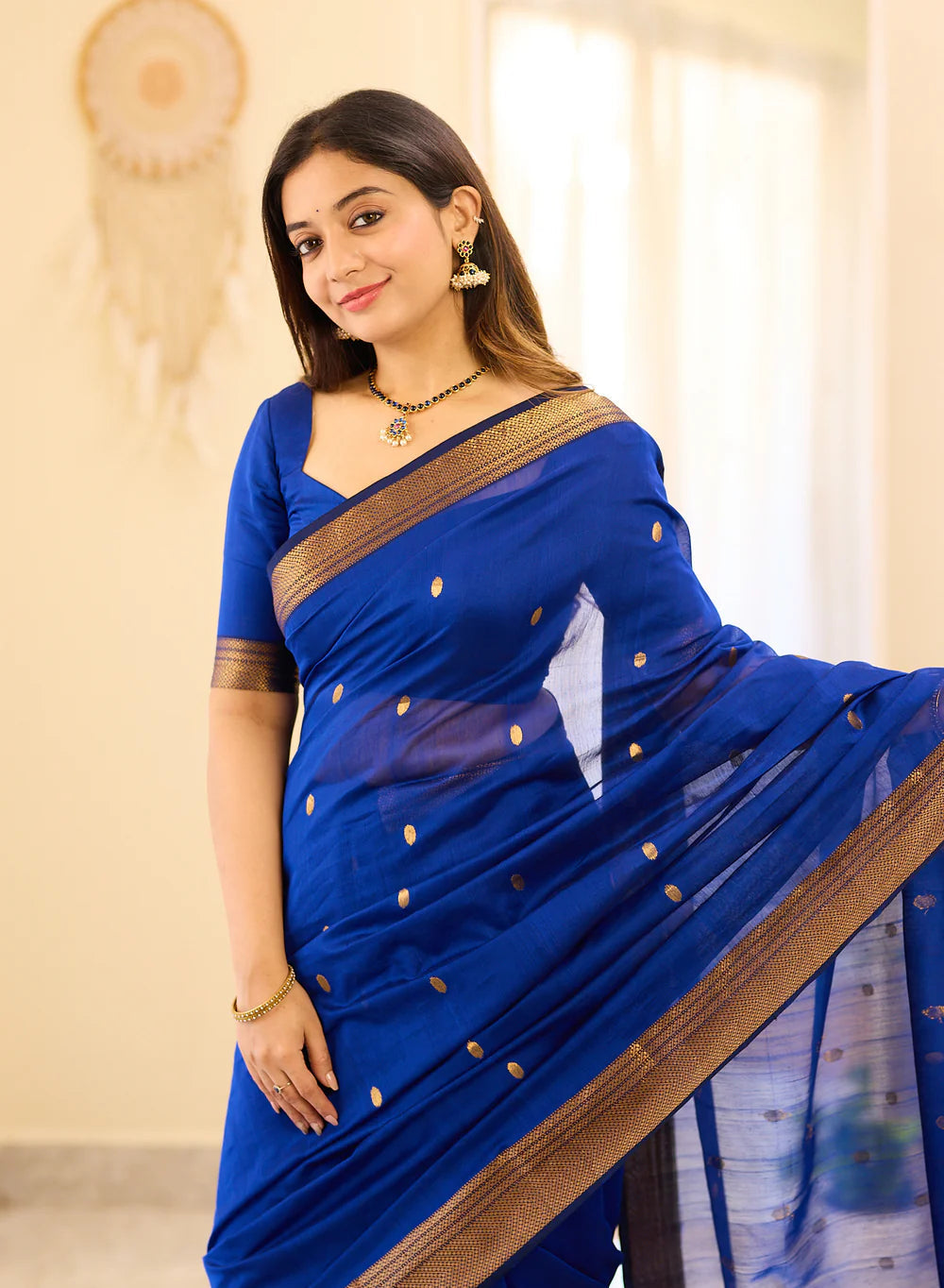 Maheshwari Silk Handloom Cotton Saree