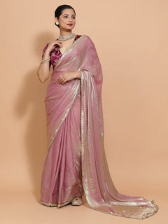 Silken Lavender Ready-to-Wear One Minute Pre Draped Saree