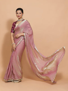Silken Lavender Ready-to-Wear One Minute Pre Draped Saree