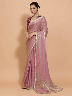 Silken Lavender Ready-to-Wear One Minute Pre Draped Saree