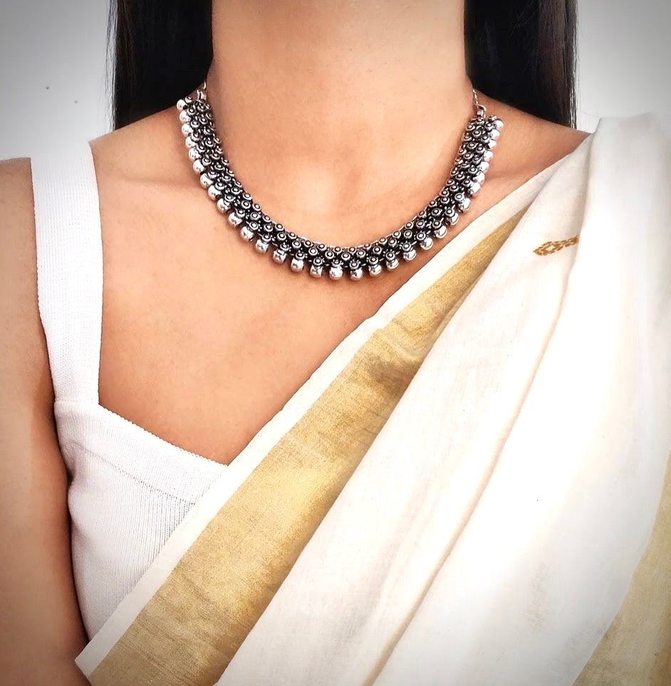Silver Choker Necklace
