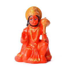 Sitting Hanuman Idol Car Dashboard