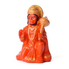 Sitting Hanuman Idol Car Dashboard