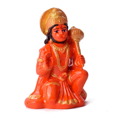 Sitting Hanuman Idol Car Dashboard