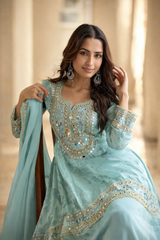 DESIGNER MIRROR PREMIUM SILK SALWAR SUIT