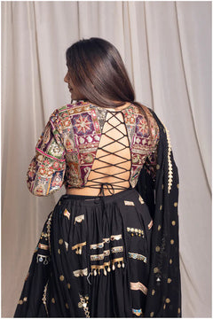 black skirt set