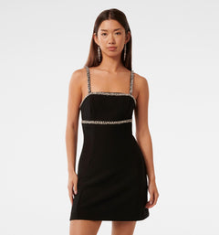 embellished mini dress