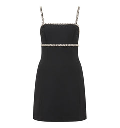 sparkle strap mini dress