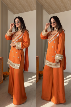 Amber Mirrorwork Palazzo Set
