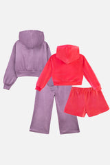velvet co-ord sets for girls