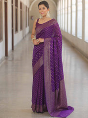 Banarasee semi-chiffon saree