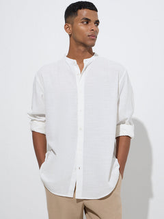 Relaxed fit men’s shirt