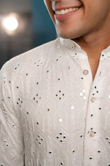 Lucknowi cotton kurta for men