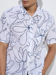 Casual floral print shirt