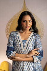 Indigo dyed kurta design
