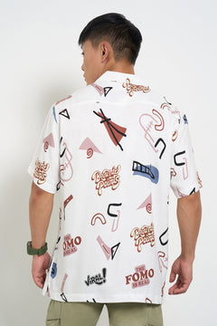 Breathable printed shirt men's
