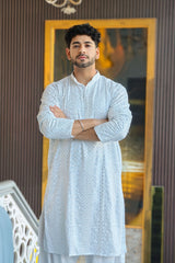 Mirror work kurta for men