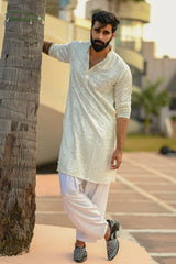 Sequin embroidered kurta