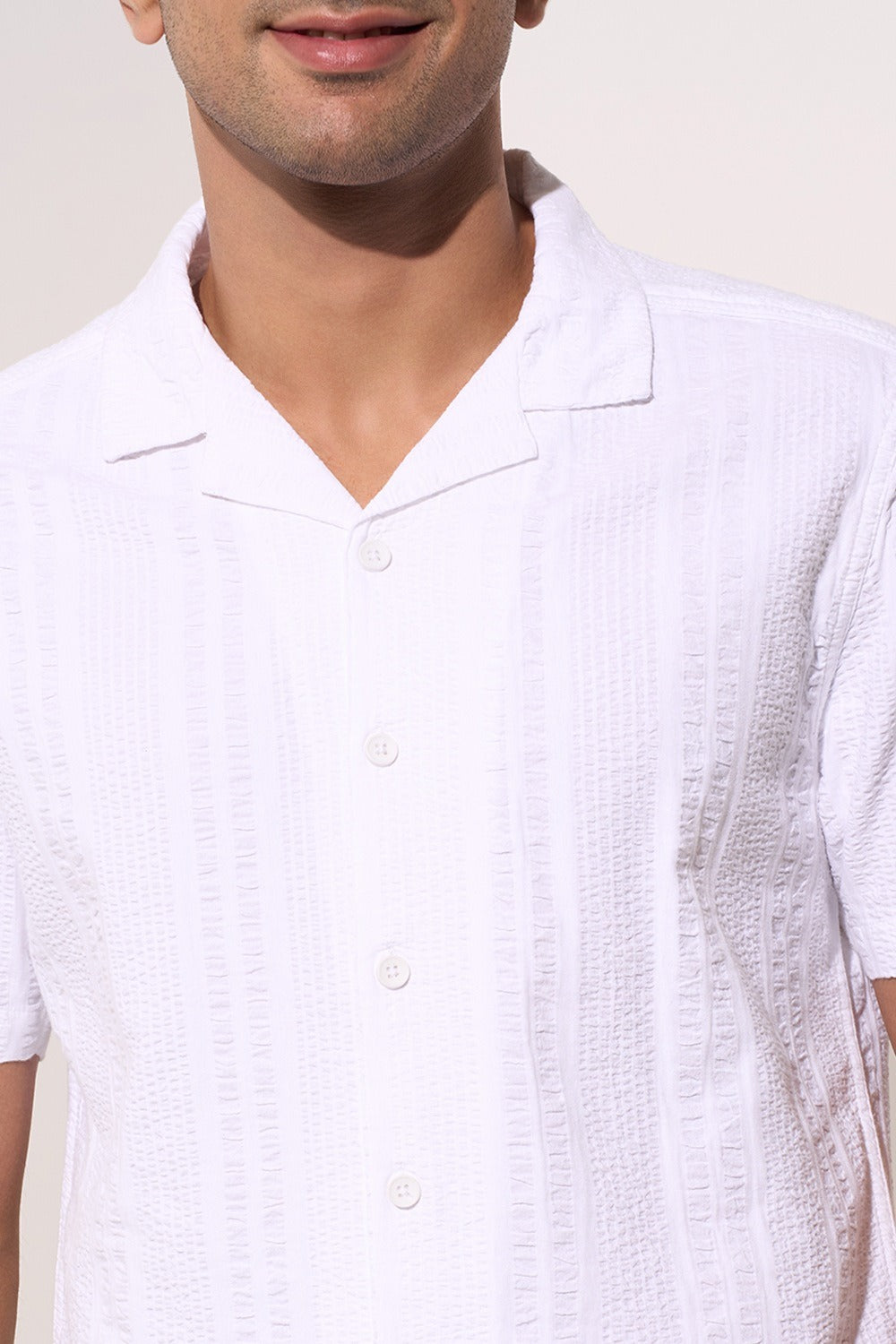 Revere collar shirt