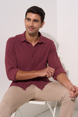 wine casual full sleeve shirt