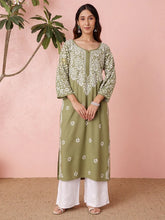 Premium Rayon White Chikankari Straight Kurti