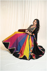 cotton bandhani skirt