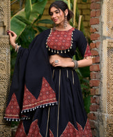 Women’s Navratri Lehenga Set with Gota Patti Work