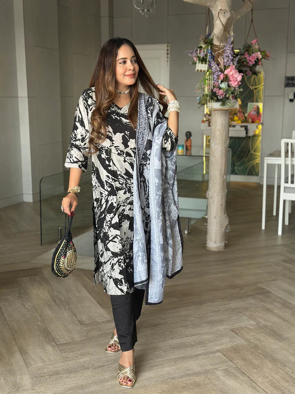 Women's Ethereal Print Muslin Co-ord Set