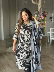 floral print kurta set