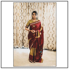 Paithani print saree
