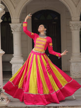 Women’s Navratri Roman Lehenga Choli with Mirror