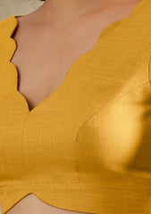 Cotton padded blouse