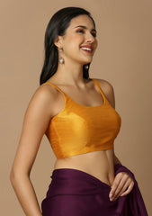 Sleeveless silk blouse for women