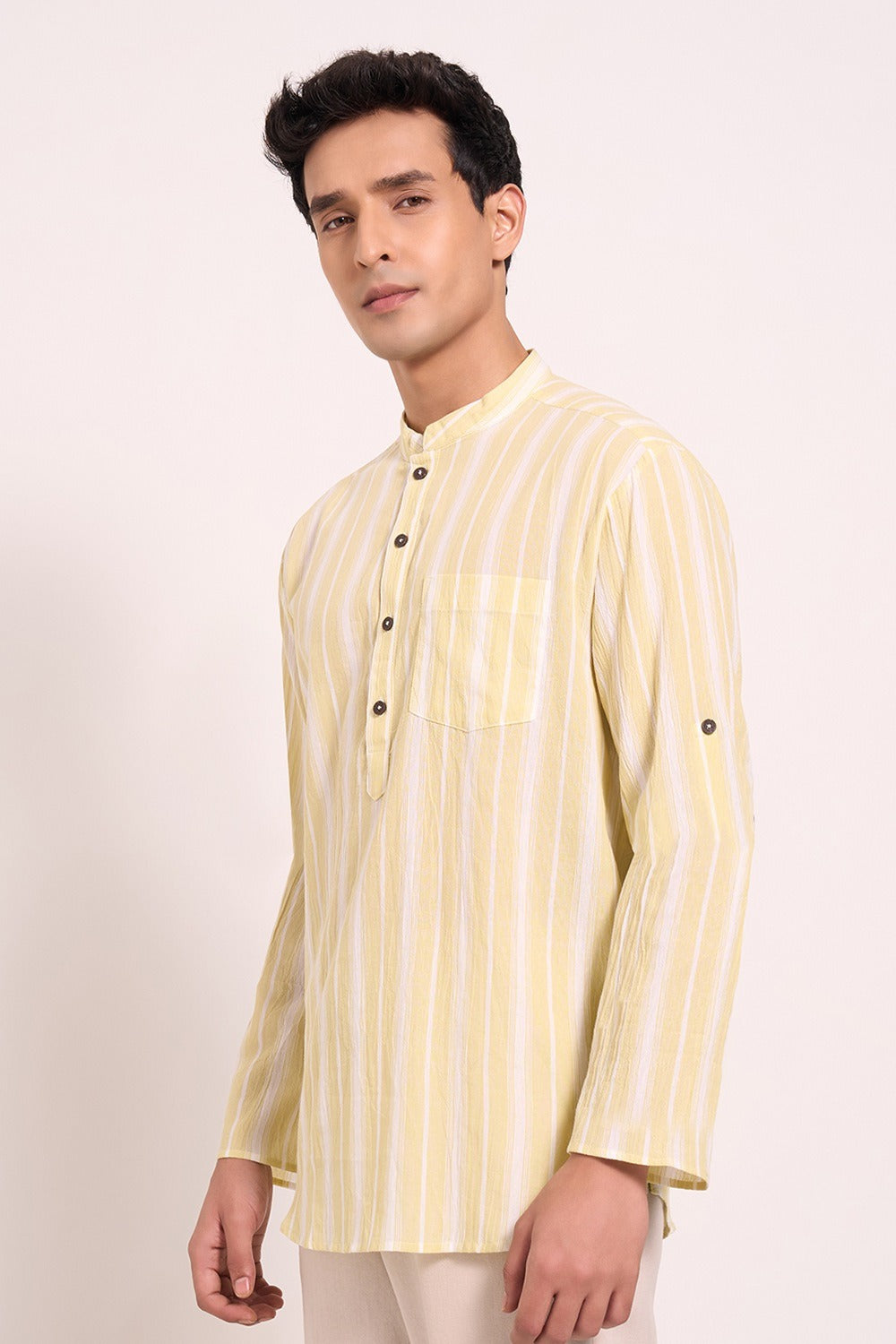 Men's casual kurta with full sleeves
