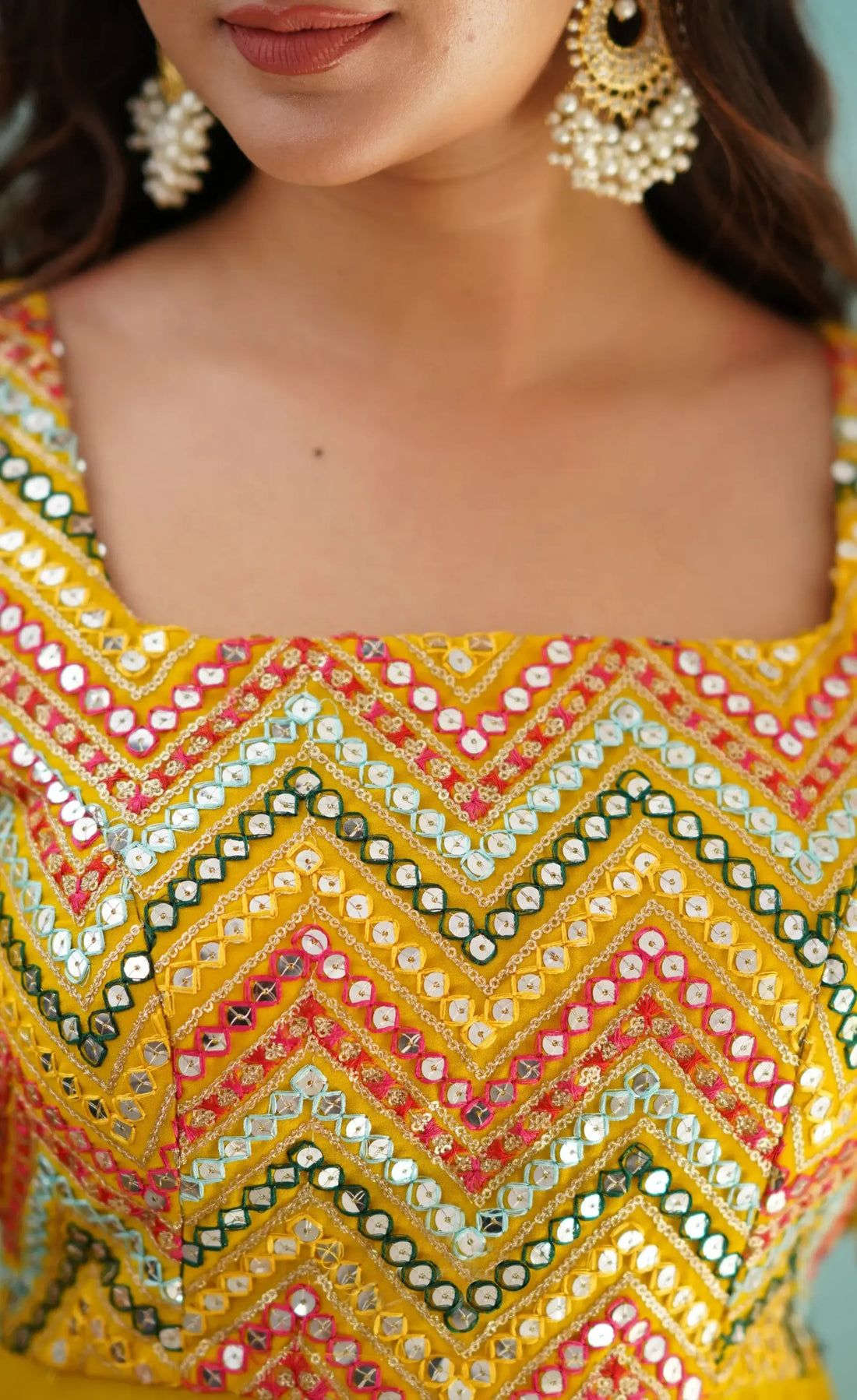 sequinned top