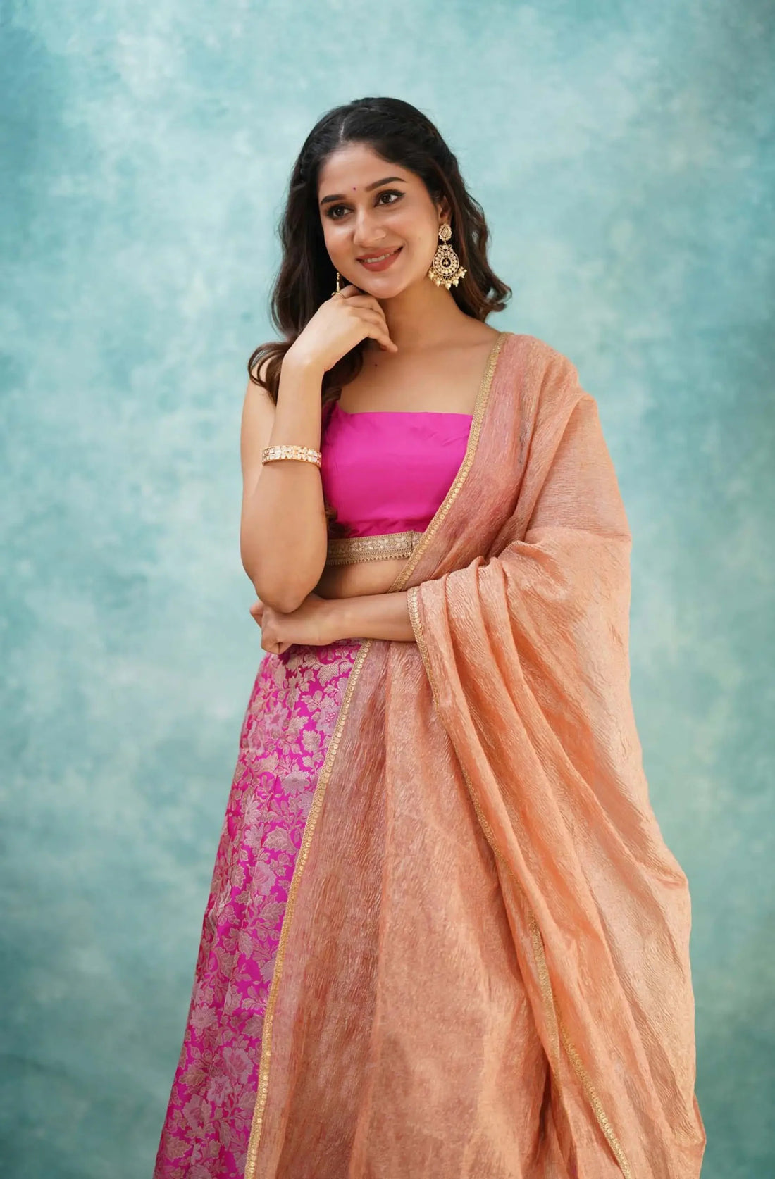 traditional pink outfit