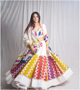 Women’s Zig and Twirl Skirt Set Off White