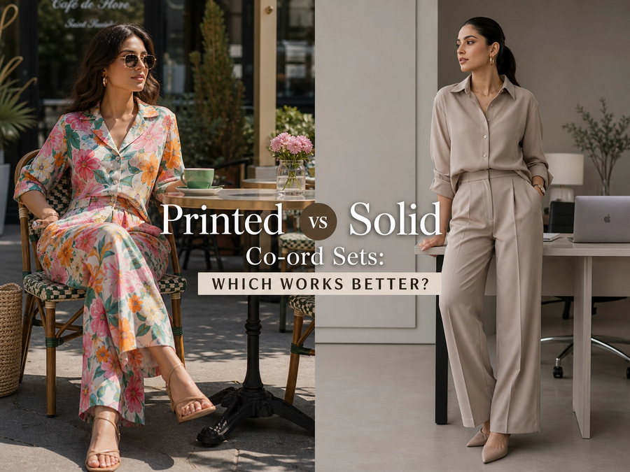 Printed vs Solid Co-ord Sets