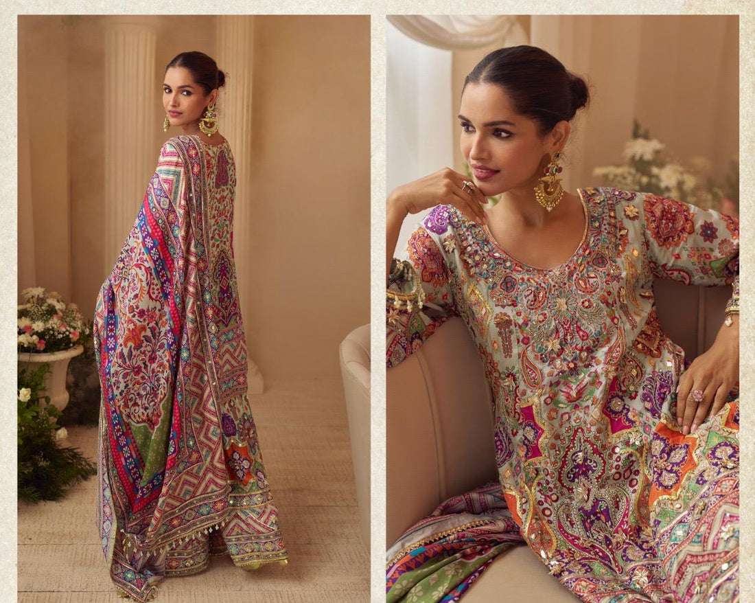 Royal Crepe Silk Handwork Suit Collection