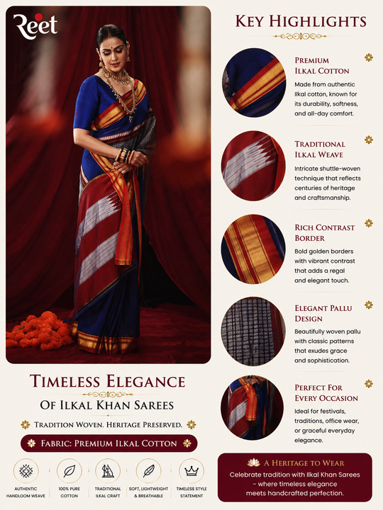 Timeless Elegance of Ilkal Khan Sarees - Inspired by Genelia