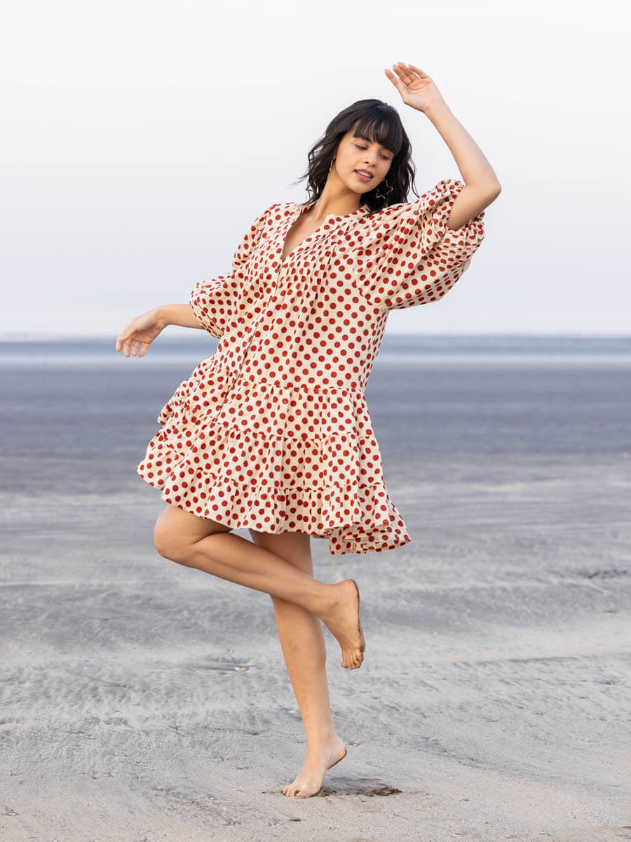 cotton midi dress