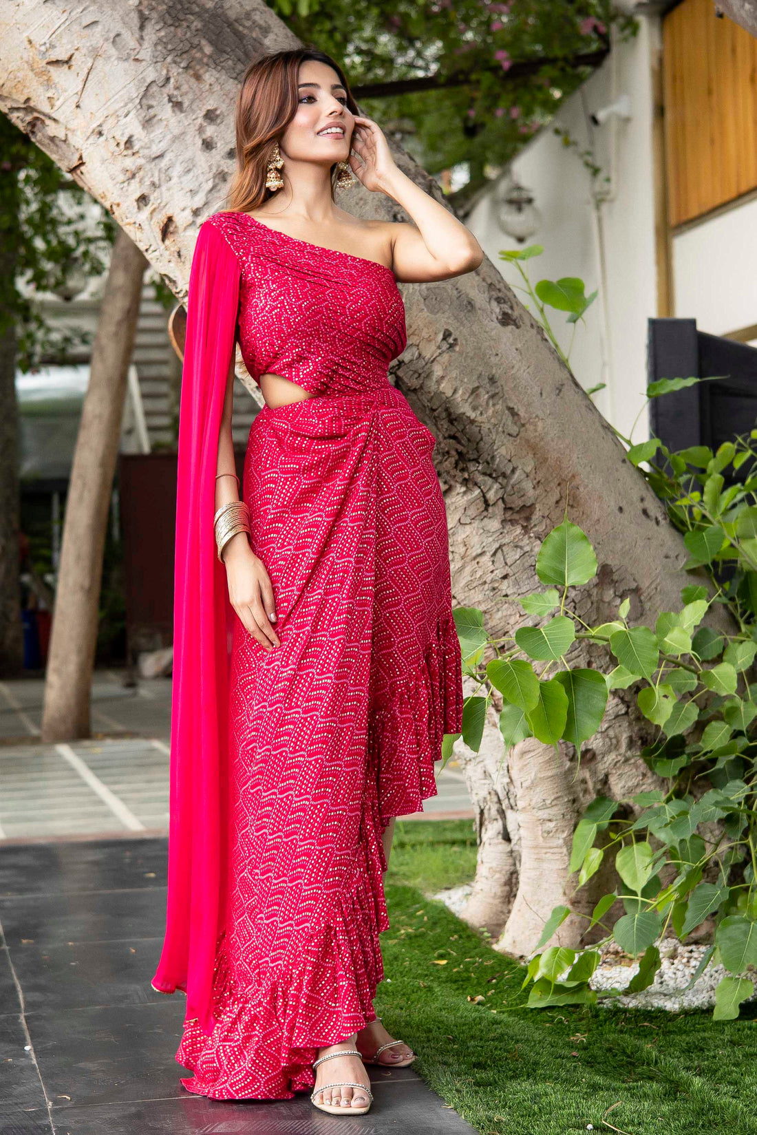 Festive wear Bandhani dress