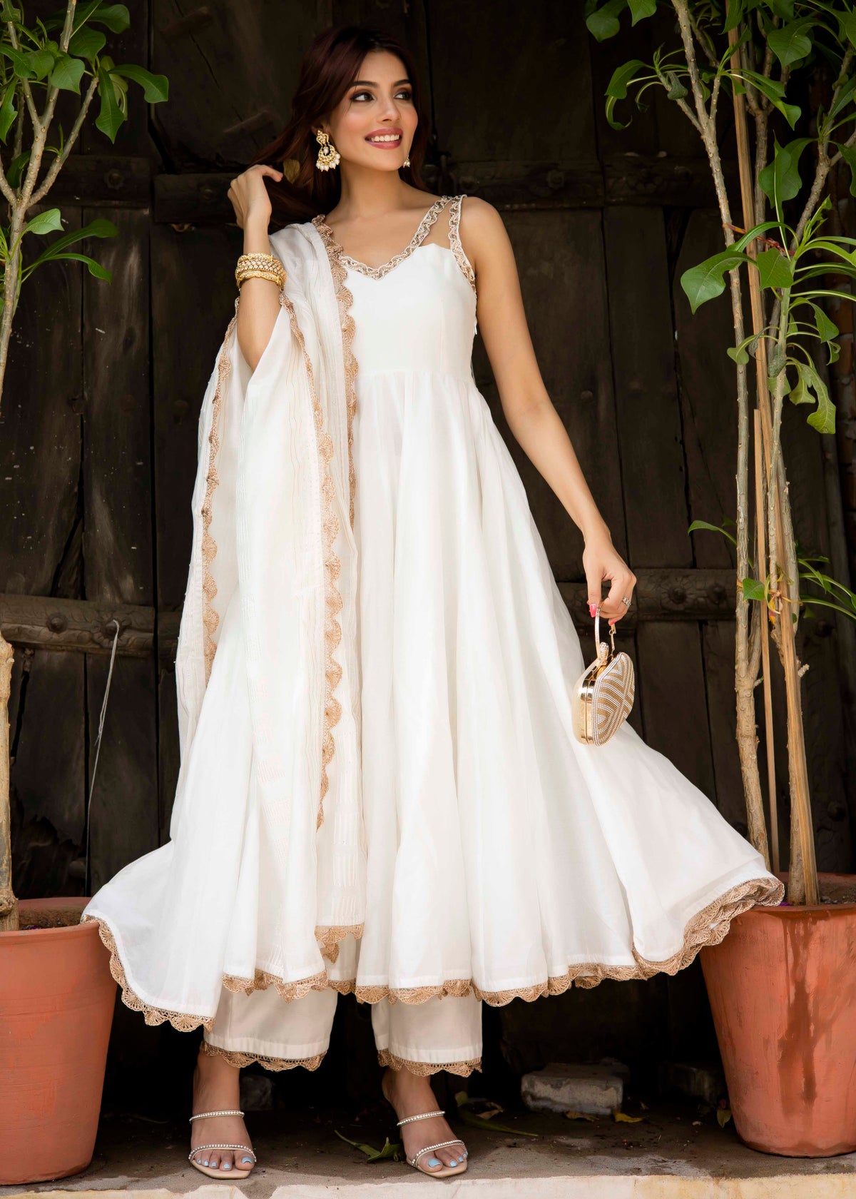 Chandani and Lilac Dream Anarkali Suit Set