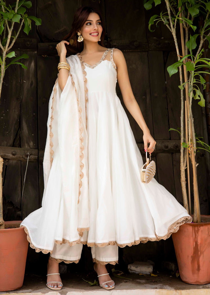 Chandani and Lilac Dream Anarkali Suit Set