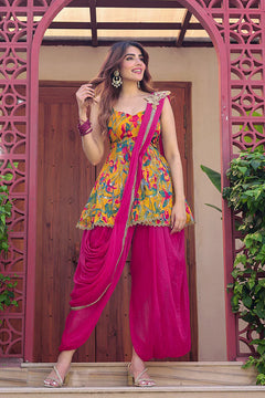comfortable dhoti outfit for festive wear