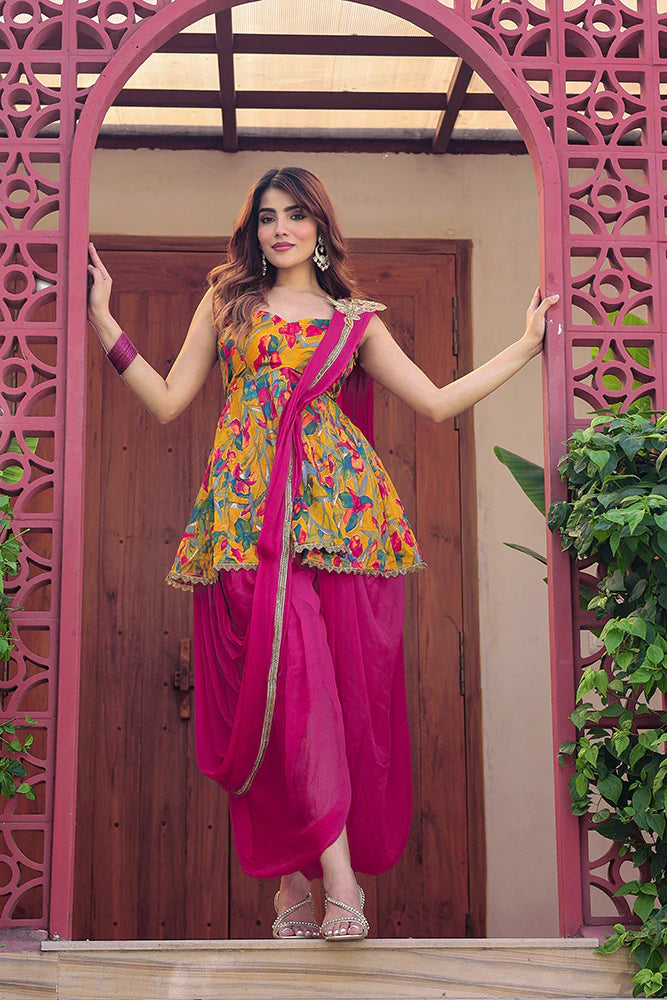 modern dhoti set for special occasions