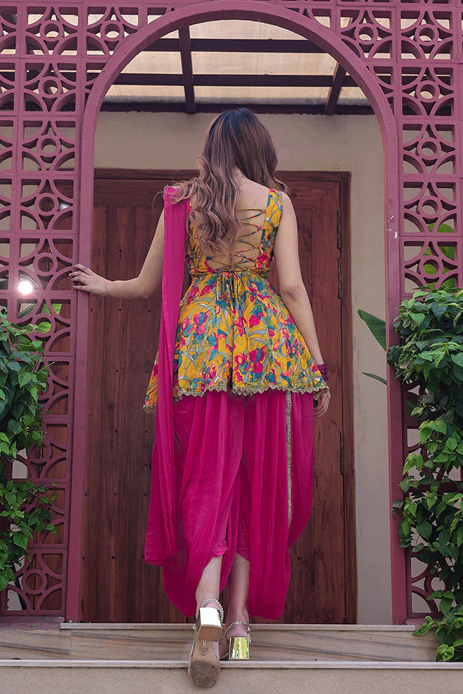 dhoti style outfit for traditional events