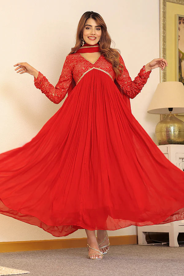 Viscose Georgette Dharvi Alia Cut Set