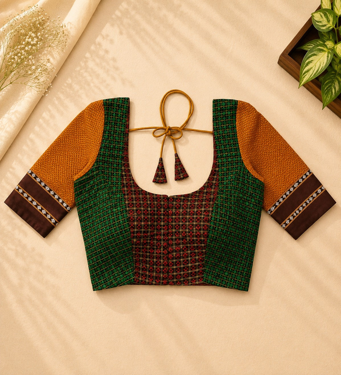 Khun Contrast Blouse