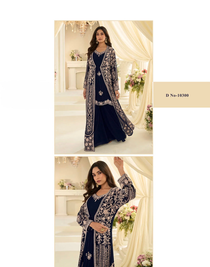 Heavy Simar Silk Embroidered Sharara set